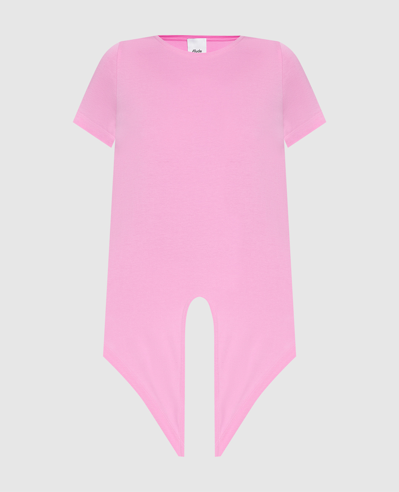 Розовая футболка с завязкой