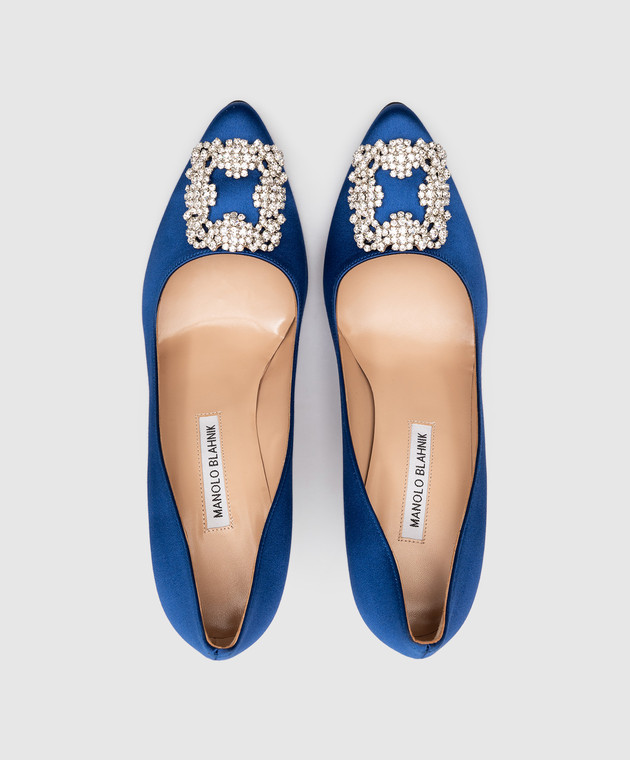 manolo blahnik blue shoes