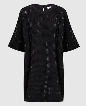 AREA Черное платье с кристаллами 2204D38142