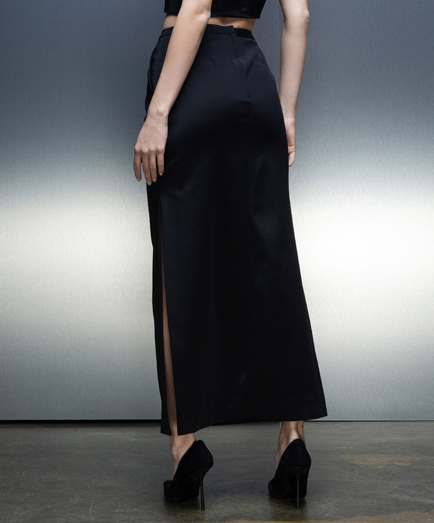 Dolce&Gabbana Black skirt with slits F4CLXTFURLE image 4