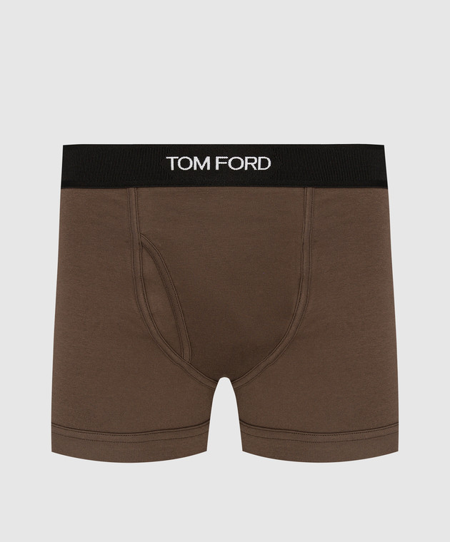 Tom Ford Brown logo boxer briefs T4LC31040