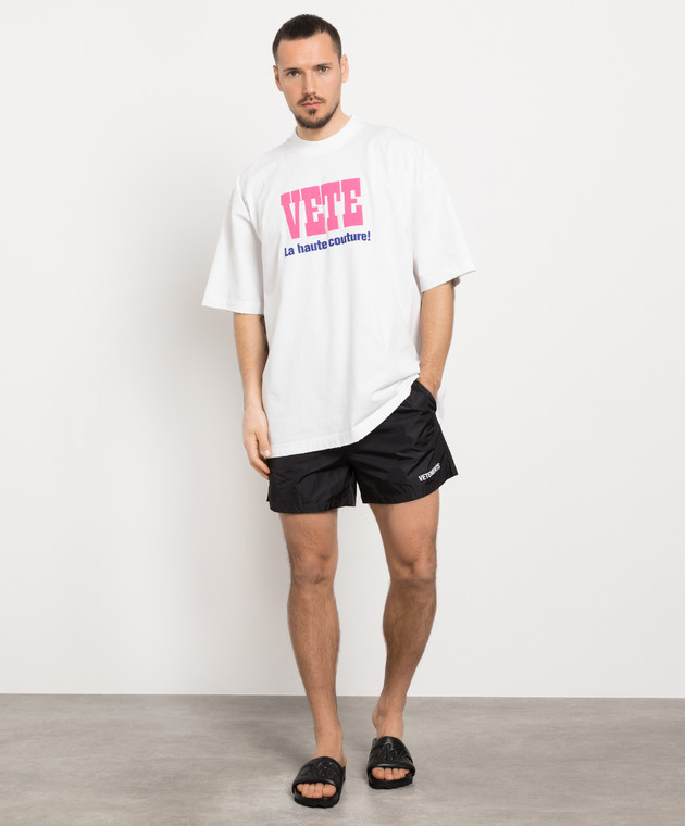 Vetements - Black logo swim shorts ME63SW700B - buy with Czech