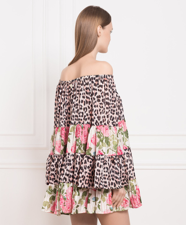 Twinset Mini dress in leopard and floral print 231LB2DEE изображение 4