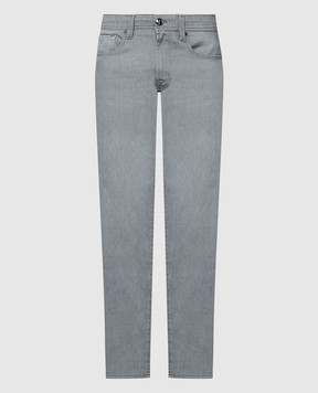 Tramarossa Серые джинсы MICHELANGELO с патчем логотипа MICHELANGELOD090