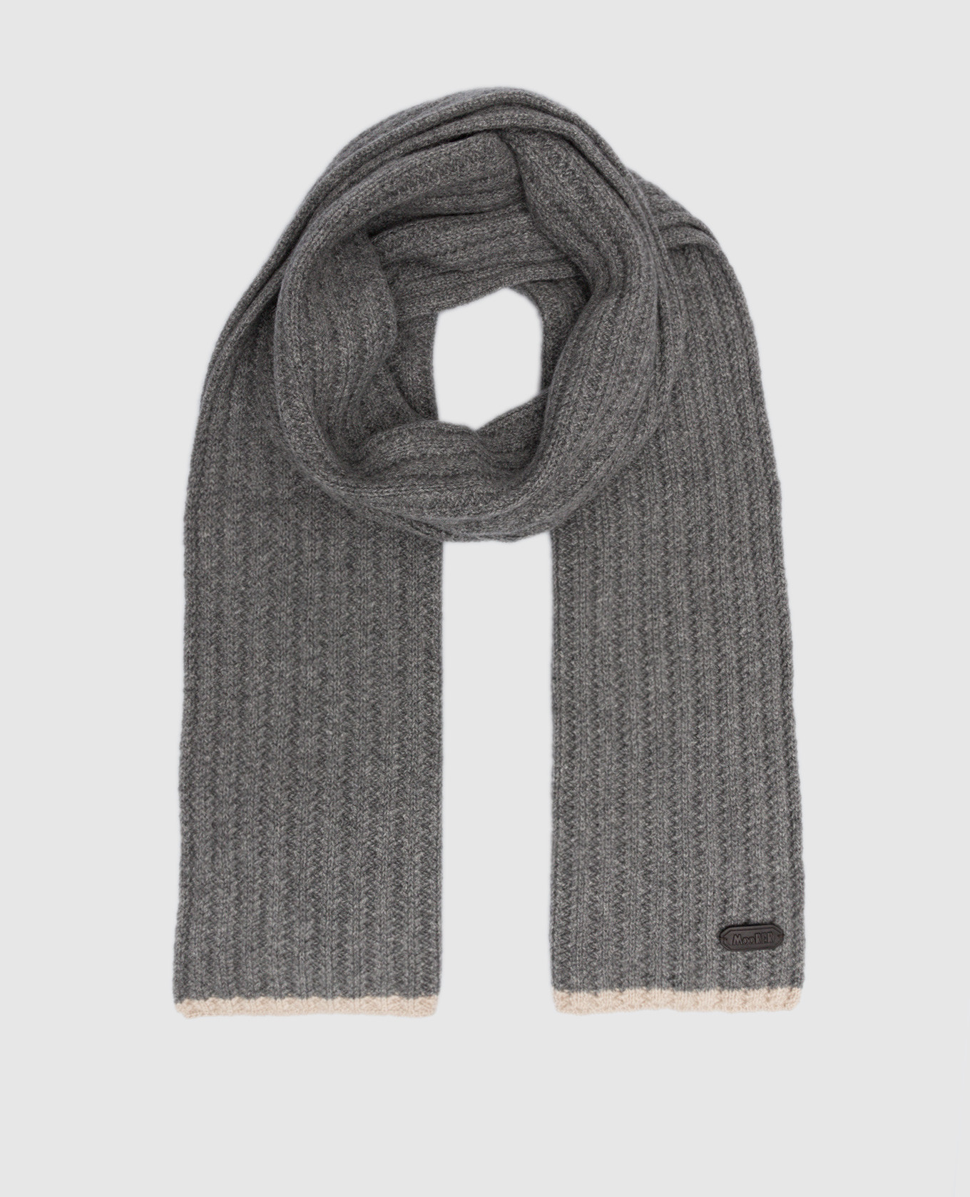 Серый шарф Hobart-cws из кашемира
