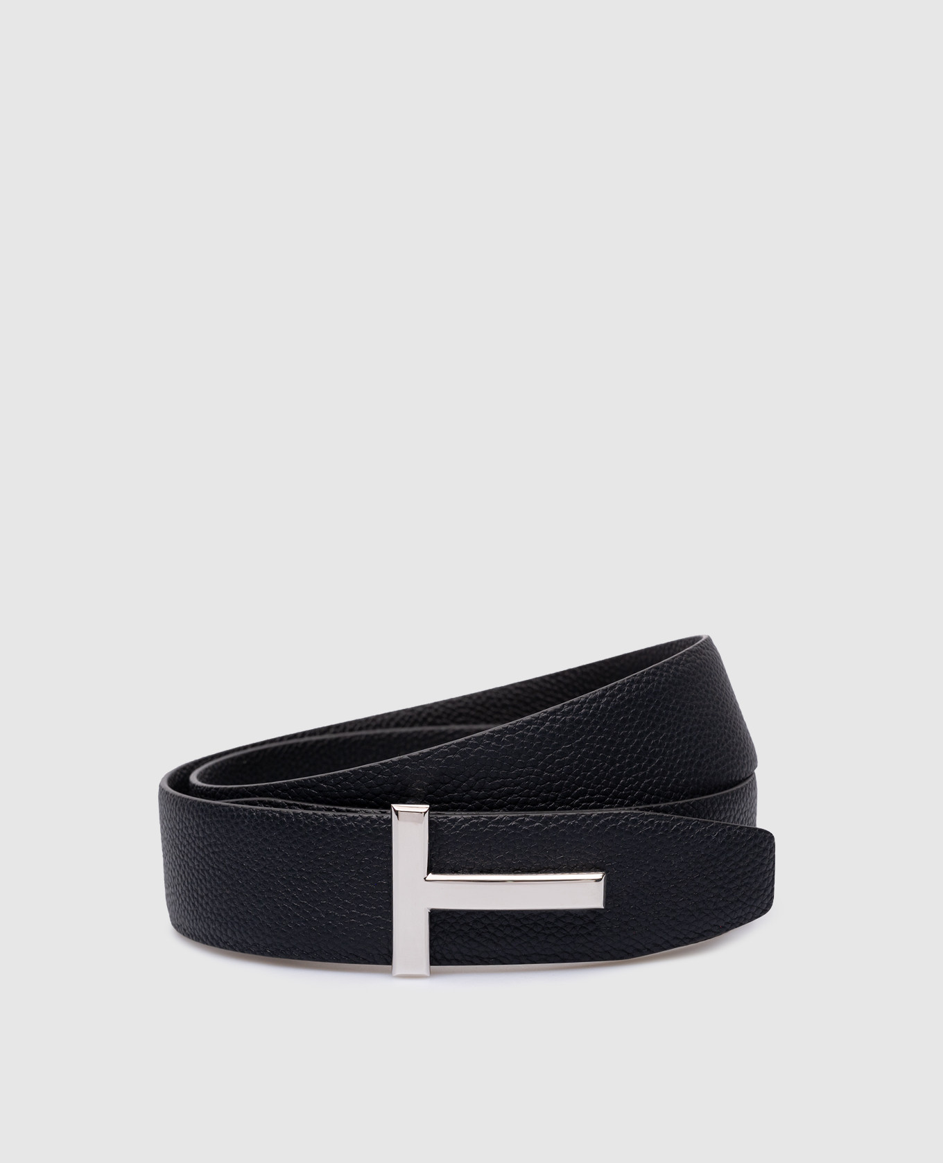 T Icon double sided leather belt