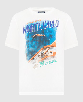 Vilebrequin Біла футболка з принтом Monte Carlo PTSU3P02