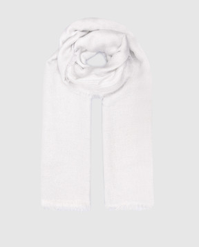 Peserico Білий шарф з льоном з люрексом S31461C0CC016