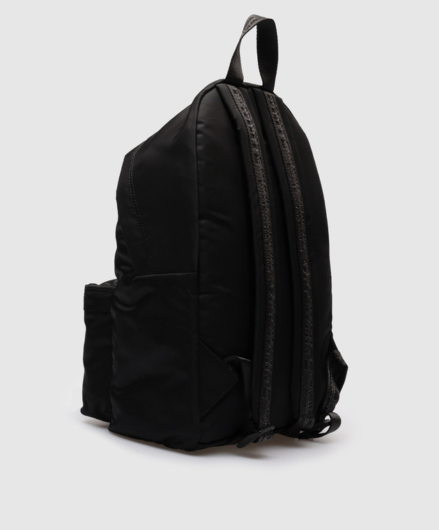 Off-White Черный рюкзак с принтом логотипа OBNB001F23FAB006 изображение 2