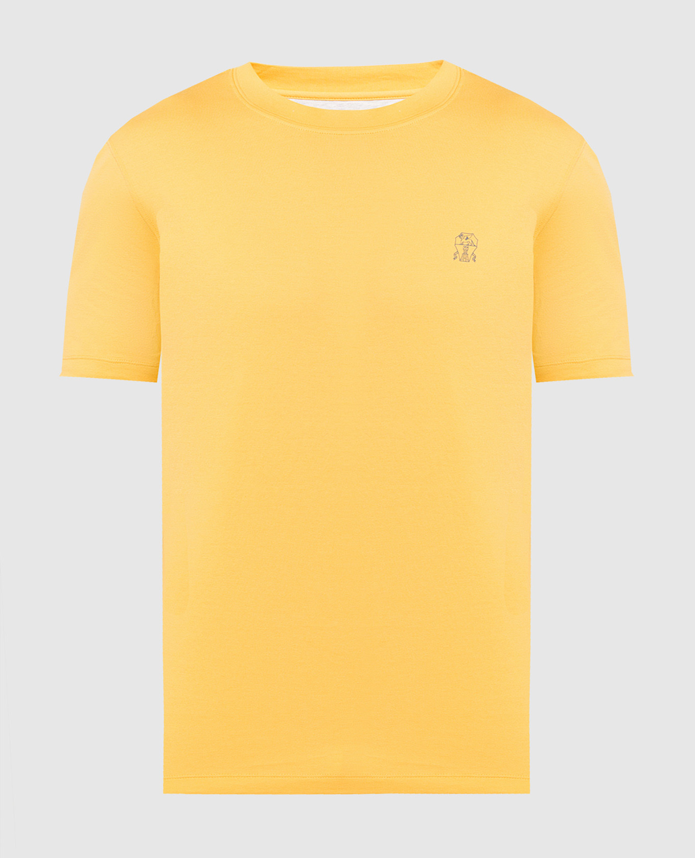 Yellow t-shirt with logo print