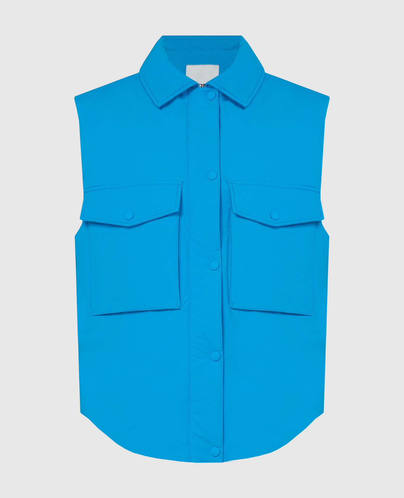 Blue down vest