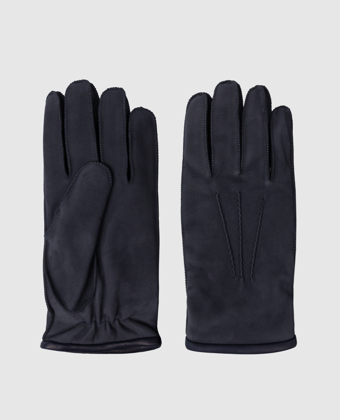 Темно-синие перчатки Halvard-nk из замши