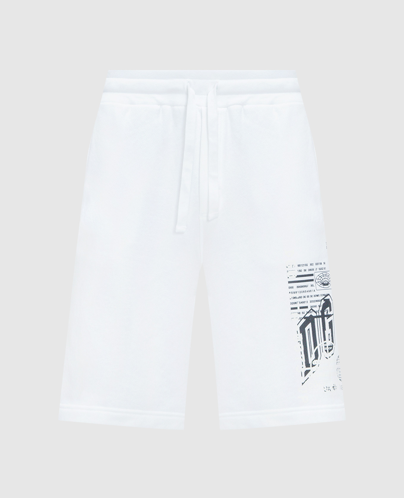 White shorts with DGVIB3 print