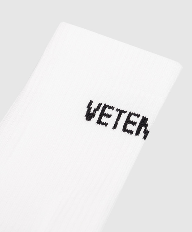 Vetements White socks with logo UE54SO140W image 3