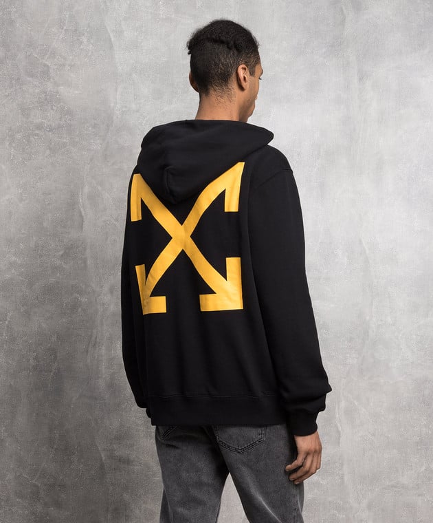 Off white outlet hoodie yellow arrow