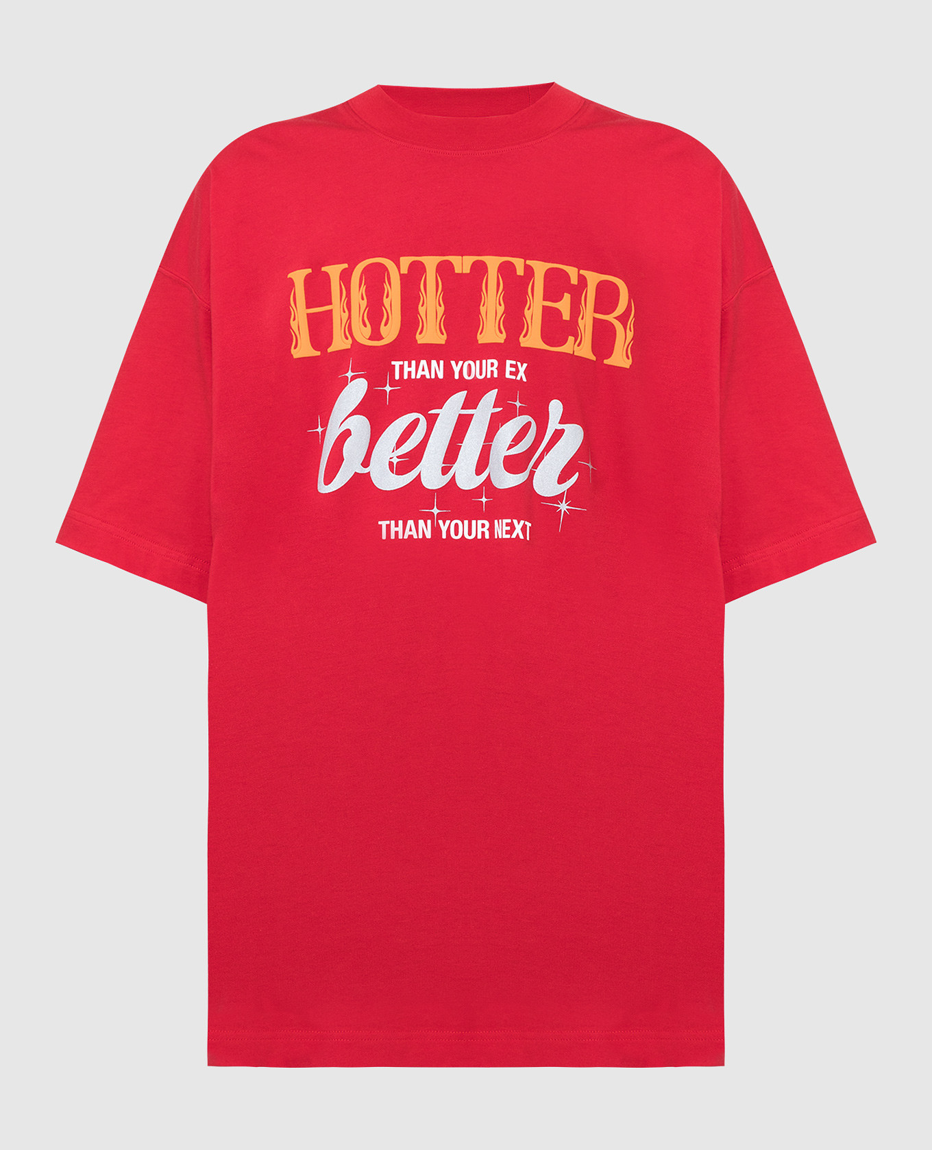 

Футболка с принтом Hotter Than Your Ex, Красный, Футболки