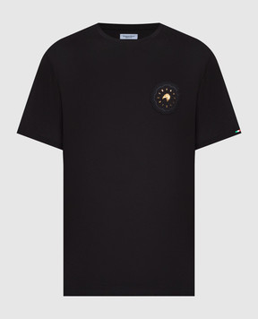 Stefano Ricci Чорна футболка з логотипом MNH3302650803