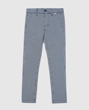 Il Gufo Дитячі сірі штани у вертикальну смужку P22PL297C31271014