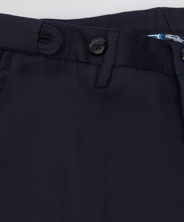 Stefano Ricci Children's dark blue wool trousers Y3T0900000W807 image 3