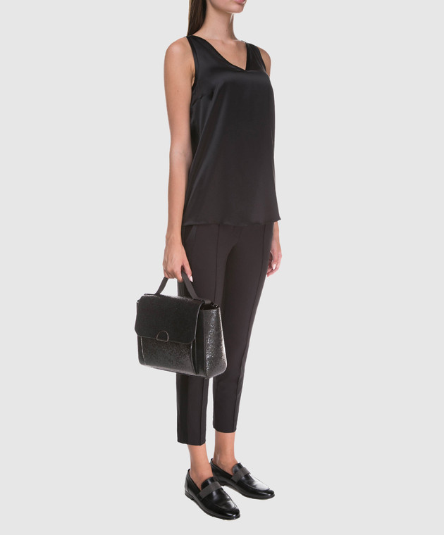 Brunello Cucinelli Черный топ M0C59E0612 изображение 2