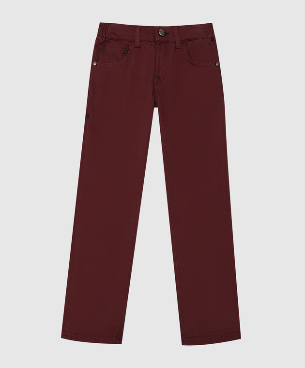 Stefano Ricci Children's burgundy pants YFT0400090C5PPT