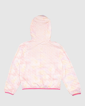 Off-White Дитяча біла вітровка з принтом логотипа OGEB004S24FAB001