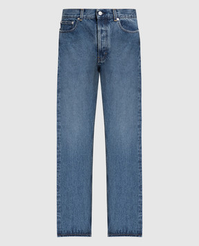 AMBUSH Сині джинси з ефектом потертості BMYA002S23DEN001