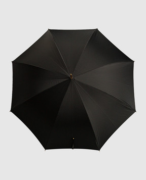 Pasotti Чорна парасолька з ручкою у вигляді голови лева OMITUO479SCOTL513993