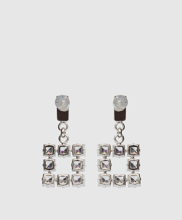 Ellen Conde Silver earrings with crystals Z29 изображение 4