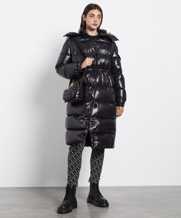 Moncler - Черный стеганый пуховик Cavettaz с нашивкой логотипа