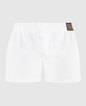 Dolce&Gabbana Белые шорты для плавания с логотипом M4E51TFUSFW