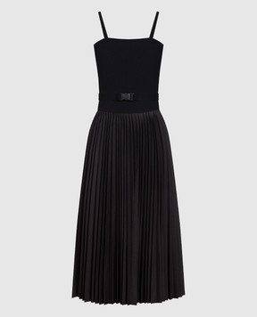 Twinset Чорна сукня з плісуванням 231LB32AA