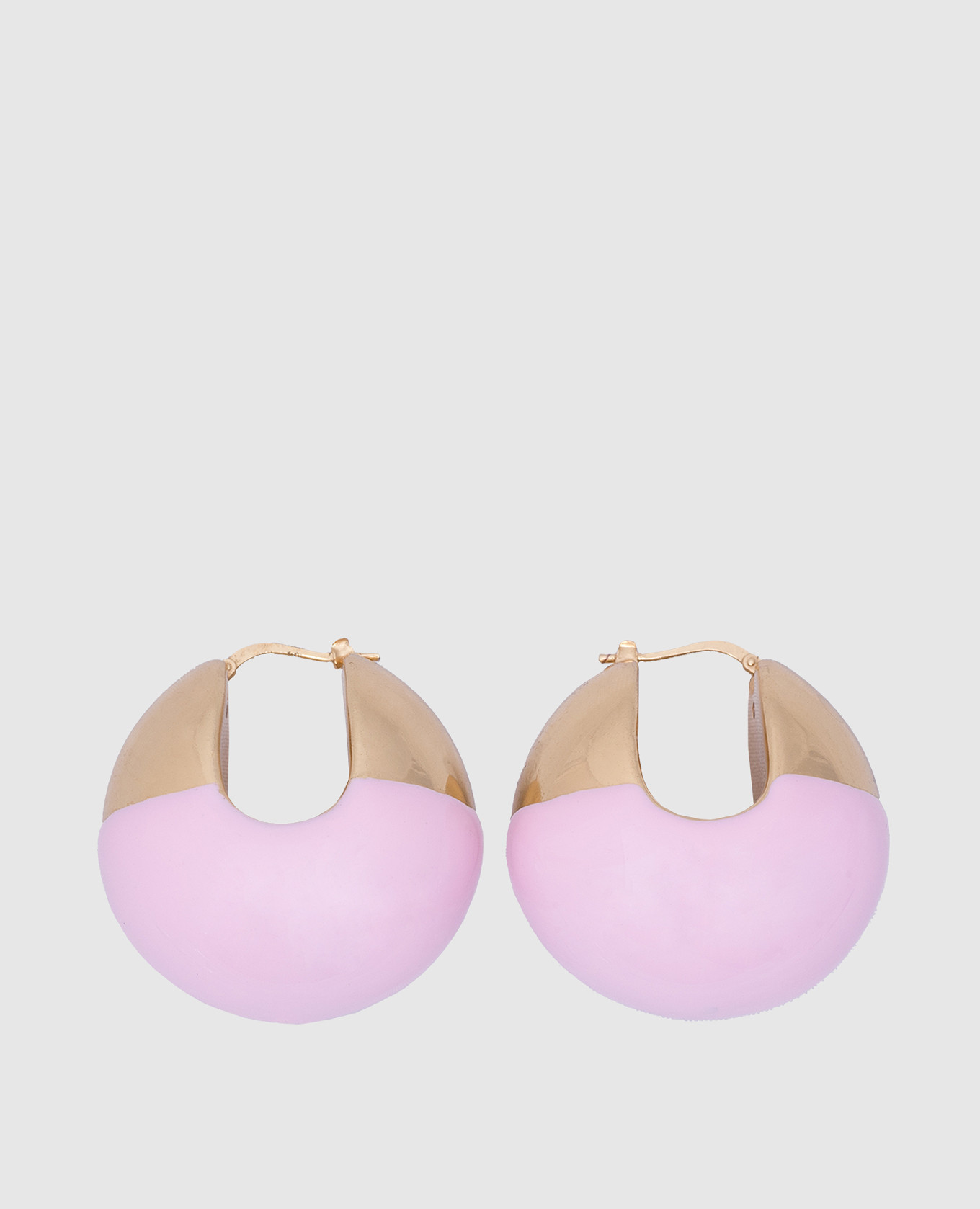 Pink Boule earrings with 24k gold plating