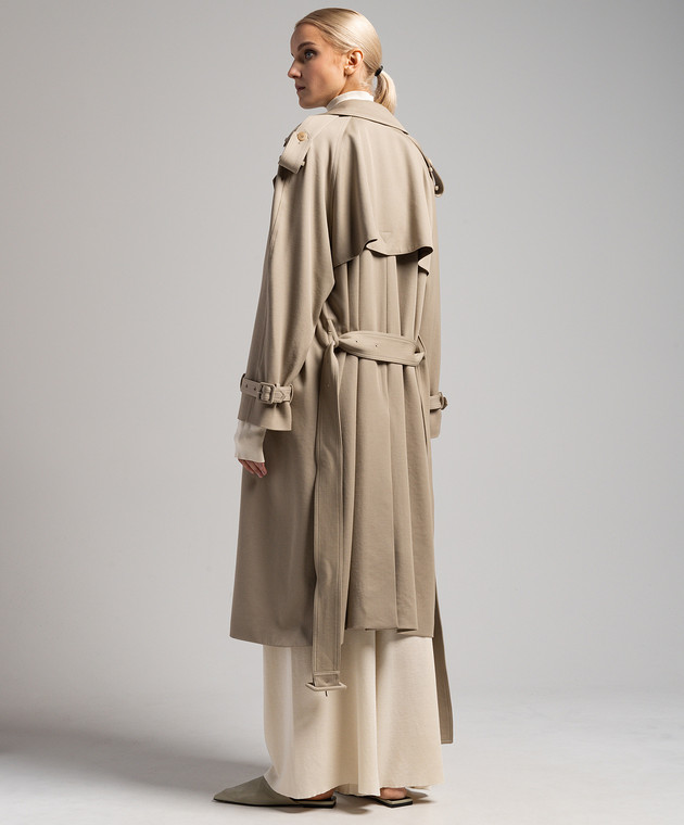 The Row Бежевый тренч из шерсти June 7487W2323 изображение 4
