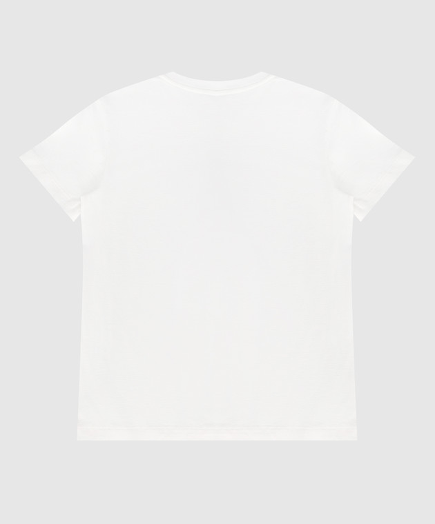Fendi Дитяча біла футболка з принтом JUI1237AJ812 зображення 2
