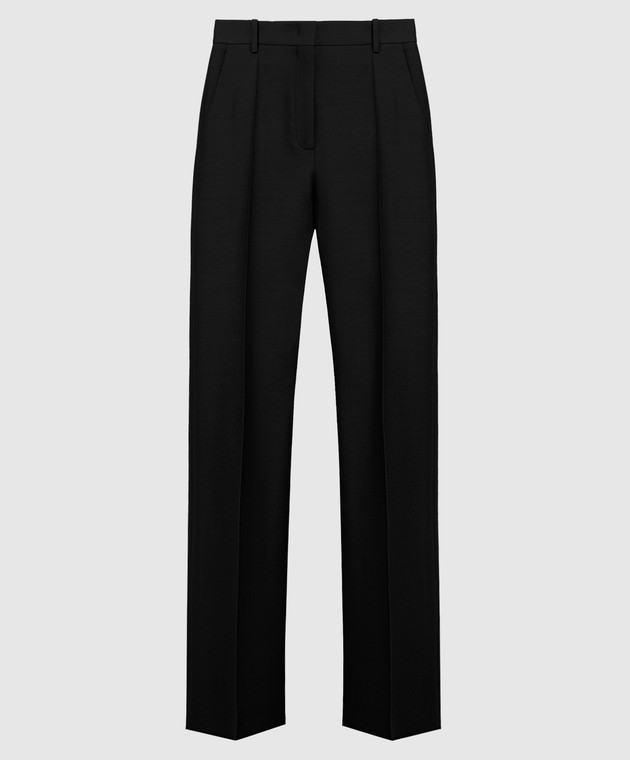 Valentino Black trousers made of wool and silk 3B3RB5D01CF