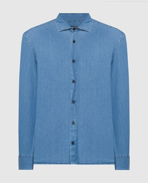 Peserico Синяя джинсовая рубашка R56523LR02517