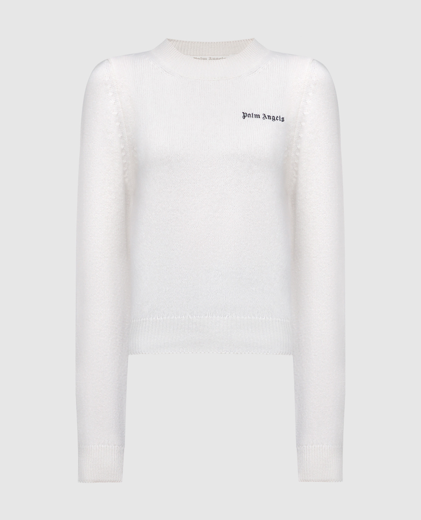 Белый свитер с логотипом