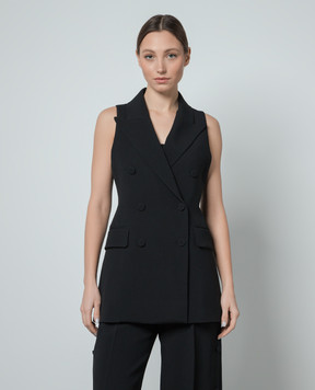Ermanno Scervino Черный двубортный жилет D446N303ILM