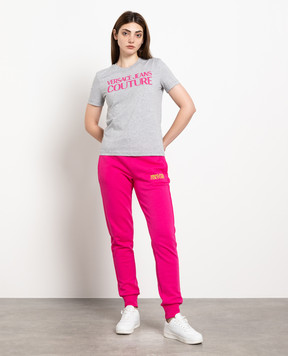 Versace Jeans Couture Рожеві джогери з логотипом 74HAAT03CF01O