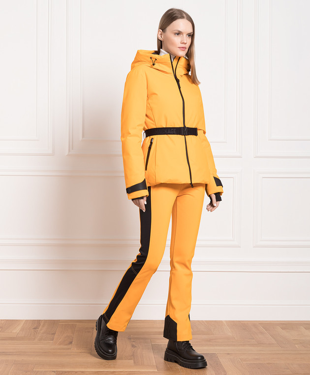 Mackage GIA orange ski suit with contrasting stripes GIA изображение 2