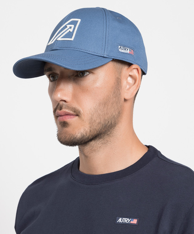 AUTRY Blue cap with logo A23IACIU470Y image 2