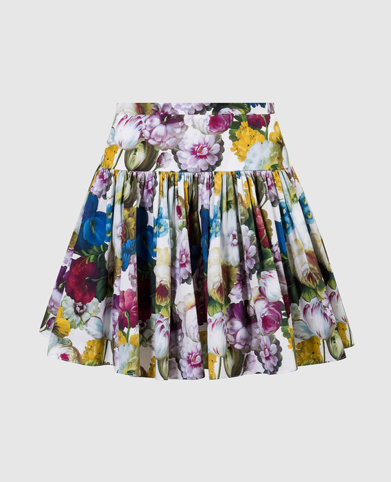 Nocturnal Flower floral print skirt