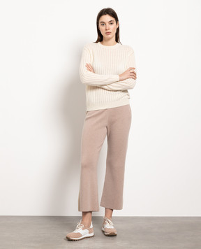 Loro Piana Коричневые брюки из кашемира FAM7915