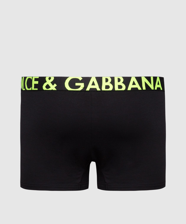 Dolce&Gabbana Труси-боксери з контрастним принтом логотипу M4B79JFUGHH зображення 2