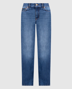 Valentino Сині джинси-слім з ефектом потертості 3B3DD15R805