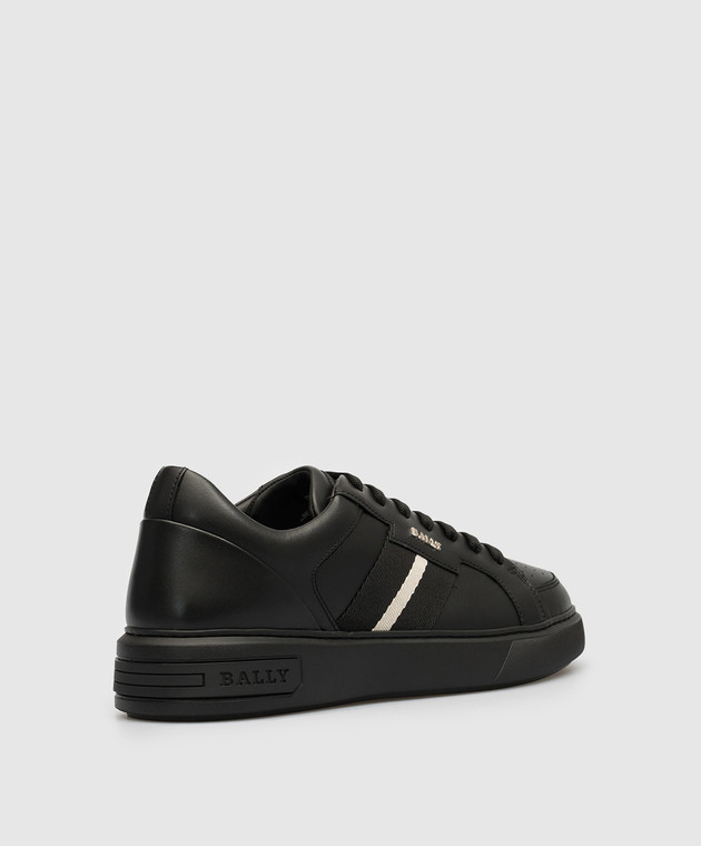 Bally Черные кожаные кеды Moony 60079925268 изображение 3