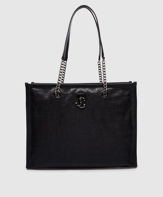 Luxury bags for women - Black Leather Riley Jimmy Choo Handbag