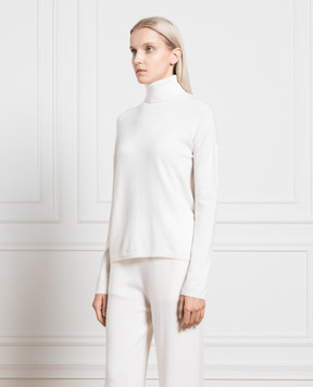 Allude Белый гольф из кашемира 23511113