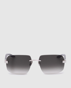 Stefano Ricci Черные солнцезащитные очки Prestige SG32PMEWOOD